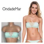 OnDadeMar bandeau bikini top. New Blue Photo 1