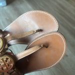 Tory Burch  Tan Leather Thong Sandals Photo 5