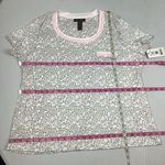 Rene Rofe Short Sleeve PJ Pajama Sleep Top Shirt Gray Size XL Photo 5