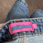 Edikted  Denim Micro Shorts Photo 2