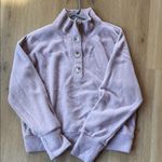 Lush Clothing Lush Lavender Button-Up Fleece Top Photo 0