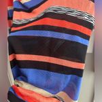 Trina Turk Womens Striped V-Neck Long Sleeve Dress Multi Colored Sheer Knit XS Photo 4