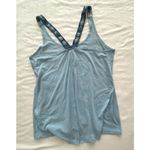 Nike  Womens Blue Lightweight Open Back Running Tank Size Medium Photo 2