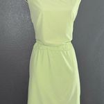 Athleta Athleisure Astra Yellow Lime Green Fitness Dress Womens Large 14 Photo 3