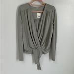 Free People  Turnt Surplice Bodysuit Oxide Photo 3