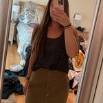 Dry Goods Suede Button Up Skirt Photo 4