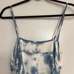 Princess Polly  Milan Blue and White Tie-Dye Dress Photo 11