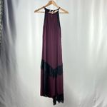 Moulinette Soeurs Janie Lace Halter Dress in Purple Black Size 2 Photo 3