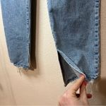 Good American Good Boy high rise straight leg slit hem jeans 4/27 Photo 3