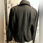 Old Navy Pea Coat Women's Black Wool blend Black Peacoat Double Breast M Photo 2