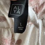 Alya  Pink White Floral Pajamas Long Sleeve And Pants Size Large Photo 6