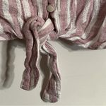 Rails  Sloane‎ Rose Stripe Tie-front Top Linen Blend Women’s Size Large Photo 2