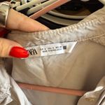 ZARA  Light Gray shirt Dress Photo 2