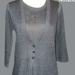 Notations  ntn black one piece sweater with 2 piece look! Photo 0