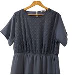 Polagram Gray MIDI Dress Size Large Women’s Photo 1