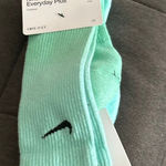 Nike  2 Pairs "JUST DO IT" Men's/Women's COTTON CREW SOCKS green women’s 6-10 Photo 0