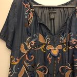 Embroidered Dress Blue Photo 1
