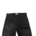 L'Agence Glitter Metallic Fleck Coated Skinny Jeans Designer Black size 26 Photo 2