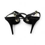 Guess Black Glitter Strappy Heels G Charm Size 7.5 Stiletto Formal Vegas Dance Photo 4