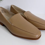 NWOT Lands' End Women's Classic Leather Loafers Honey Beige Size 9 1/2 Comfort Tan Photo 0