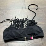 Victoria's Secret Victoria’s Secret Women’s Small Black Fringe Swim Top Photo 0
