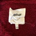 Aerie Oversized Ribbed V-Neck Sweater Long Sleeve Red Pullover Women's Medium Photo 6