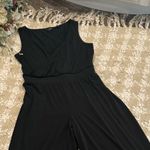 G BY Giuliana Black Knit Jumpsuit Sleeveless Dressy Party Size L Size L Photo 4