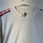 Pilcro Anthropologie Embroidered White Aztec Tribal Sleeves Size XL #2605 Photo 3