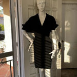None Vintage tuxedo style black dress size 42 or about a us 6 wool Photo 9