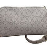 Nanette Lepore Crossbody Bag Beige Monogrammed Canvas & Faux Leather Photo 2