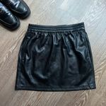 Aritzia  Babaton Black Faux Leather Skirt Photo 0