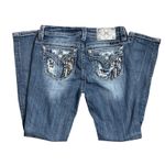 Miss Me  Mid Rise Skinny Jean Angel Wings sequin Pockets 29 Photo 1