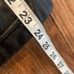 Nine West  Vintage 100% leather black button front blazer jacket M Photo 6