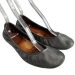 Tieks ‎ ballet flats pewter silver leather size 9 slip on shoes ballerina style Photo 0