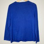 CB Career Blue Santa Snowflake Beaded Christmas Cardigan Sweater Holiday Women L Size L Photo 4