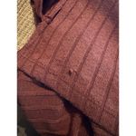 Free People  Heart Strings Vneck Collared Womens Knit Short Sleeve Size Medium Photo 5