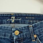 7 For All Mankind ‎ Mid Rise Skinny Jeans Dark Wash Women's Size 28 Photo 2