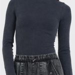 Vintage Havana seamless long sleeve mock neck top size One Size Gray Photo 7