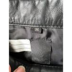 Vera Wang black leather skirt women’s size 38 Photo 8