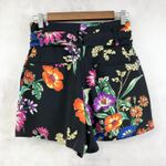 EXPRESS  Womens Shorts 6 High Rise Floral Tropical Garden Resort Cottage Brunch Photo 3