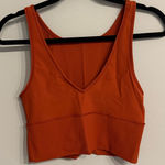 Lululemon Ribbed Cropped Tank – Size 6 (Deep Red / Maroon) Photo 0