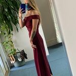David's Bridal  Maroon / Wine Formal Dress  Photo 4