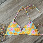 SheIn Swimwear Sz L Adorable Floral Bikini Top W Daisy Print Photo 0