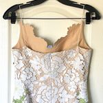 Montsand Lobbster Roses Lace Midi Dress Appliqué Floral White Medium NWT Photo 7