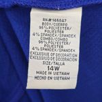 Maya Brooke Blue Midi Office Sequin Beaded Formal Preppy Party Dress Plus 14W Photo 10