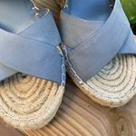 Joie  Kaelyn Nubuck Blue Espadrille Wedges Strappy Photo 1