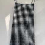 American Eagle  Gingham Tie Back Mini Dress Cotton Blue White Checkered Dress XL Photo 5