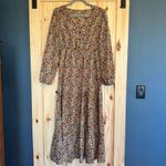 SheIn Bohemian Floral Long Sleeve Maxi Dress Photo 6