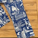 Haute Hippie  Blue Graphic Wide Leg Pants Photo 12