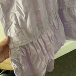 Quince 100% Organic Cotton Poplin Tiered Lilac Dress XS stretch Purple Photo 9